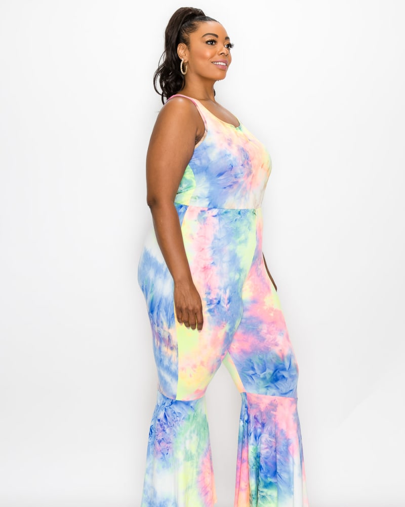 Rainbow tie dye jumpsuit sales